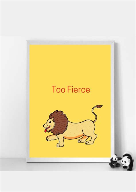 Dear Zoo Lion Print Etsy