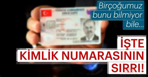 Tc Kimlik Numarasının Sırrı Ortaya çıktı Çipli Kimlik Kartı Artık