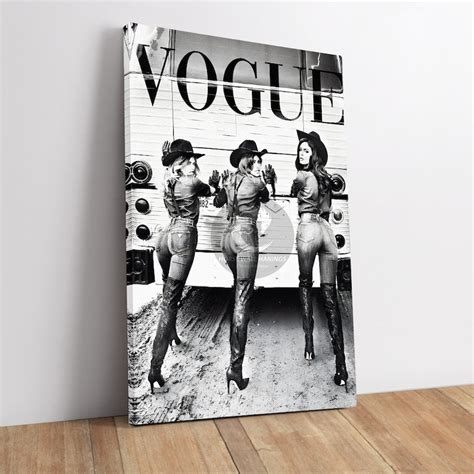 Fashion Magazine Poster Retro Magazine Print Vintage Fashion Poster