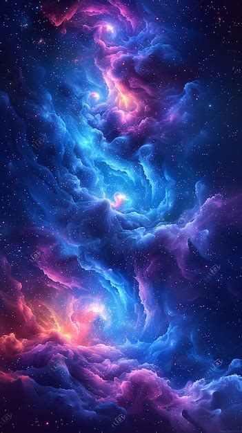 Purple Nebula A Colorful Space Odyssey Generative Ai Premium Ai