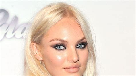 Extreme Sexy Makeup Idea Candice Swanepoel S Blackest Black Liner And Nude Lips Glamour