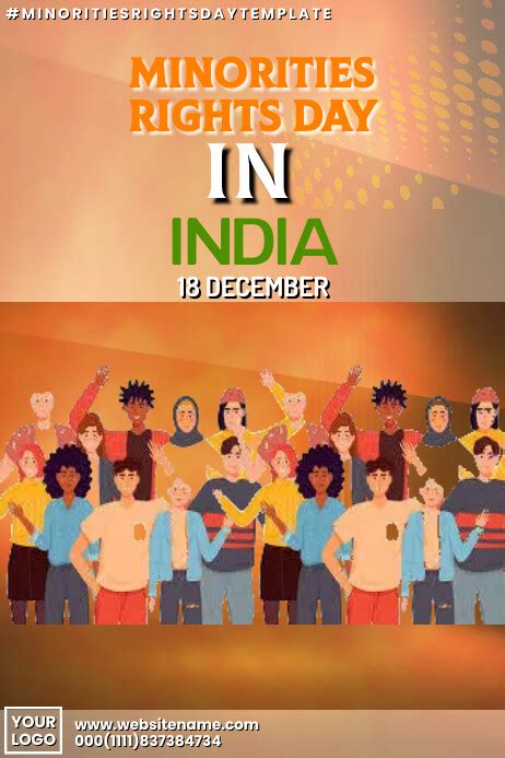 Minorities Rights Day In India 2023 Template Postermywall