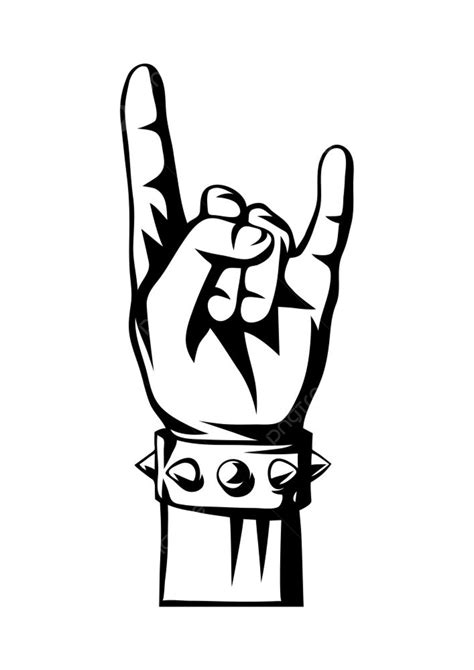 Rock Hand Sign Clipart Transparent PNG Hd, Rock And Roll Or Heavy Metal ...