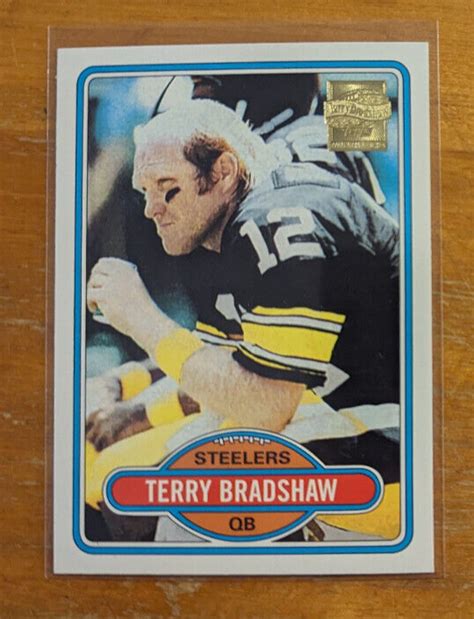 Topps Terry Bradshaw Reprints Pittsburgh Steelers Ebay