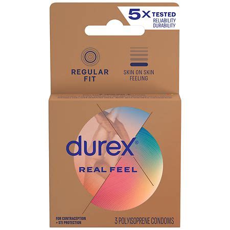 Durex Real Feel Avanti Bare Polyisoprene Non Latex Condoms Walgreens