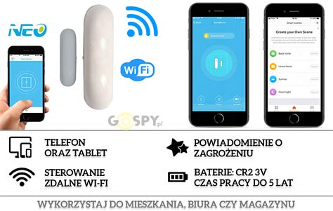 Czujnik Otwarcia Drzwi I Okien Wi Fi Smart Home Neo Tuya Gospy Pl