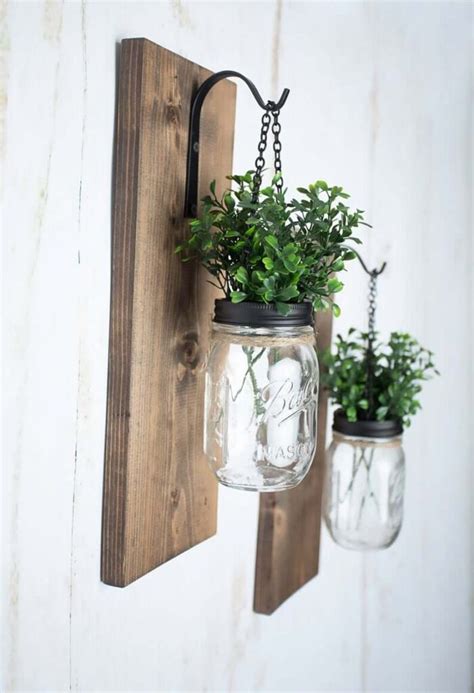 45 Best Mason Jar Wall Decor Ideas And Designs For 2021