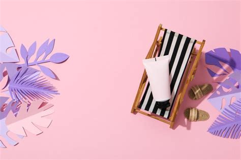 Premium Photo Concept Of Summer Skin Care Accessories Space For Text