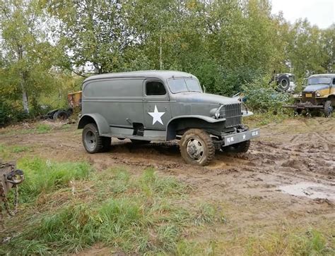 Rare 1942 Chevrolet G506 Panel Truck Takes A Stroll In The Mud Its A