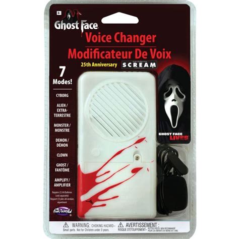 Ghost Face Voice Changer, 7 Modes, Wearable Costume Accessory for