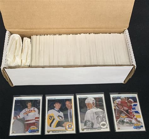 1990 91 Upper Deck Hockey Complete Set 1 550 Jagr Bure Fedorov Rookie