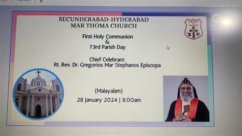 Secunderabad Hyderabad Mar Thoma Church Ll First Holy Communion 73