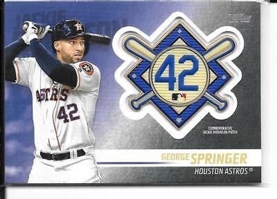 Topps Update Jackie Robinson Commemorative Patch George Springer