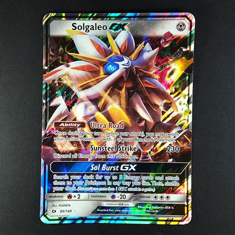 Solgaleo Gx 89149 Jumbo Sun And Moon Pokemon Card Ebay