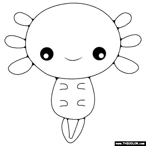 Axolotl Coloring Page