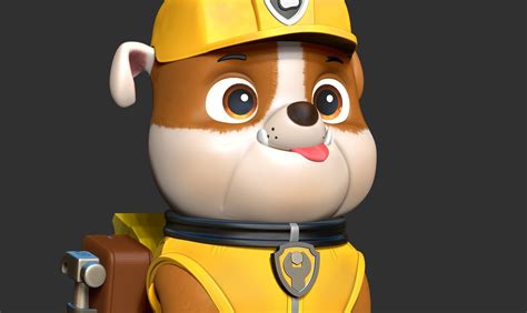 3d File Rubble Paw Patrol Fanart 🐾 ・3d Printer Model To Download・cults