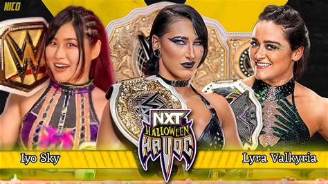 Rhea Ripley Vs Iyo Sky Vs Lyra Valkyria World Title Full Match NXT