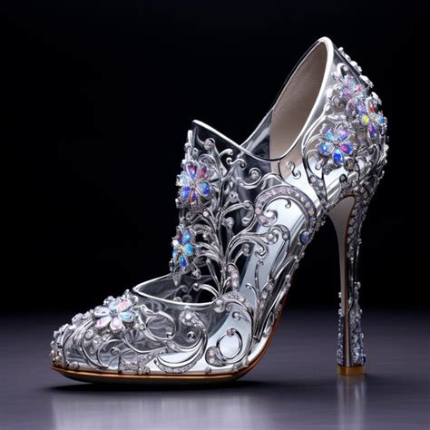 Premium AI Image | Glamorous high heels fashion lady shoes diamond ...