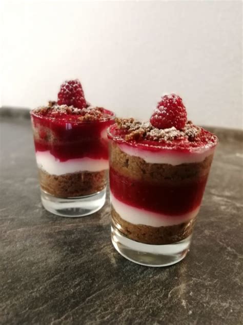 Lebkuchen Himbeer Dessert Im Glas Von Trachurus Chefkoch