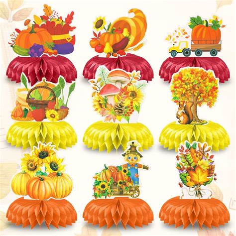 Amazon Fall Table Honeycomb Centerpieces Thanksgiving D