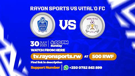 LIVE RAYON SPORTS 1 2 VITALO FRIENDLY GAME REBA IBYISHIMO MURI