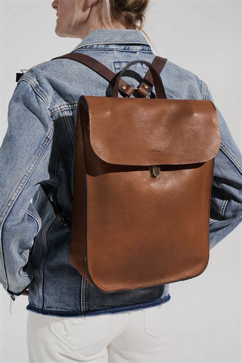 Sac Dos En Cuir Pour Homme I Made In France Bleu De Chauffe