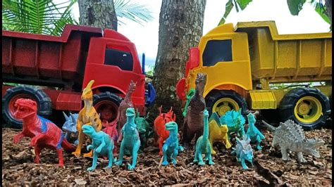 WOW AMAZING Truk Oleng Hewan Angkut Dilophosaurus Giganotosaurus T