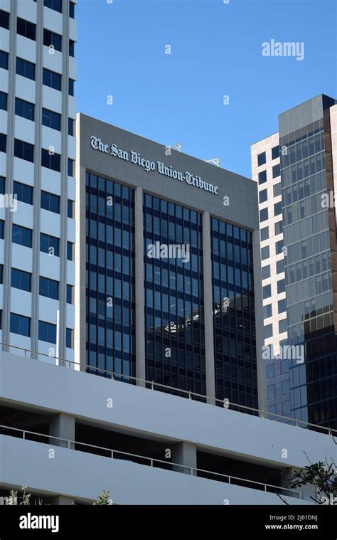 san diego union tribune newspaper building san diego california stock