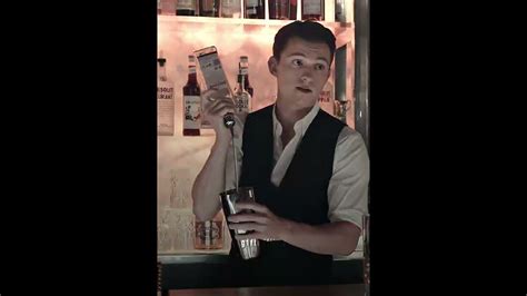 Bartender Tom Holland 😘 In Movie Uncharted 😍 Tom Holland As Nathan