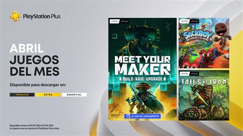 Juegos Mensuales De PlayStation Plus De Abril Meet Your Maker