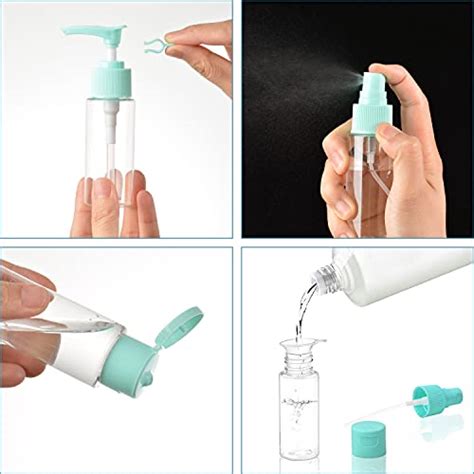 Packs Travel Bottles Set Tsa Approved Leak Proof Silicone Travel