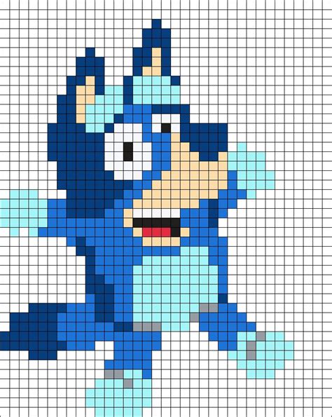 Bluey By Ikandiaddict On Kandi Patterns Diy Perler Bead Crafts