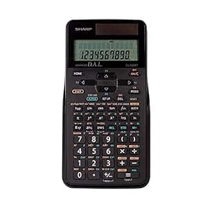 Sharp Electronics EL520XTBBK Scientific Calculator 10 Digit With 2