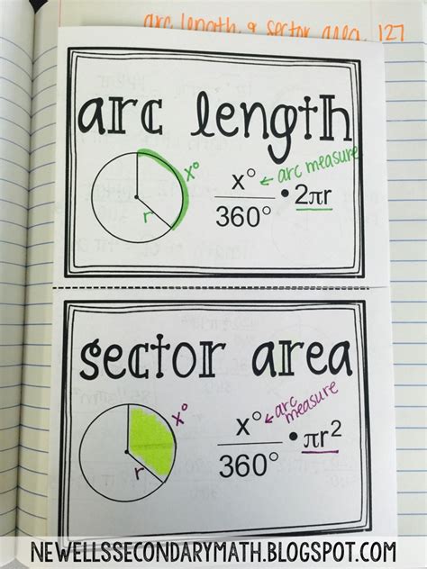 Area Of A Sector And Arc Length Worksheet