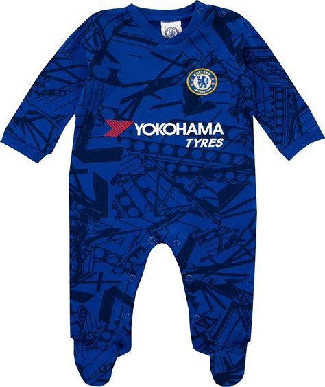 Premier League Baby Boys Chelsea Football Club Sleepsuit Uk