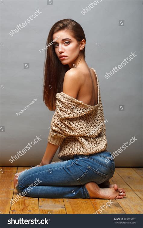Attractive Brunette Fashion Model Woman Naked Stock Photo Shutterstock