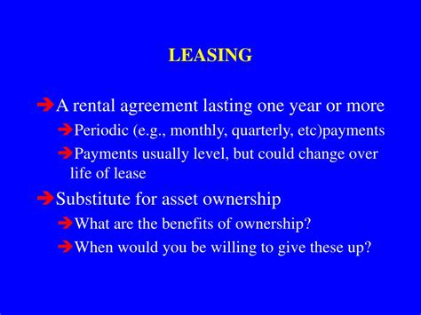 Ppt Leasing Powerpoint Presentation Free Download Id 4769177