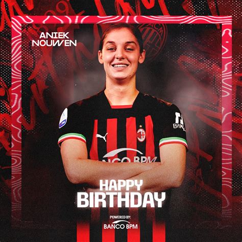 Ac Milan Br On Twitter 🎂 Hoje é Dia De Dar Parabéns à Nossa Defensora