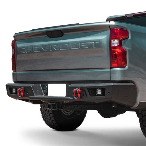 Body Armor 4x4® Chevy Silverado 1500 New Generation 2019 Ambush Full Width Blacked Rear Hd Bumper