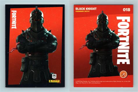 Black Knight Fortnite Reloaded Panini Legendary Outfit Trading