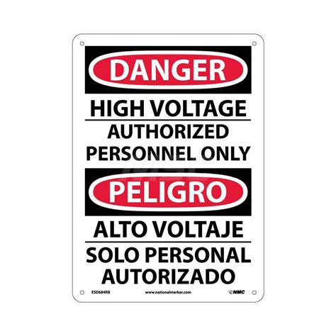 Accuformnmc Accident Prevention Sign Rectangle Danger High