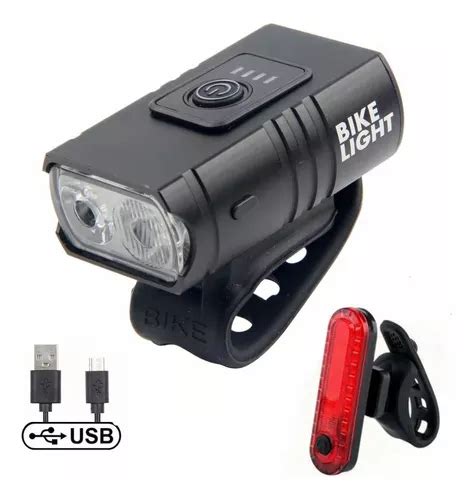 Lanterna Led T6 Usb Luzes Recarregáveis Para Mountain Bike