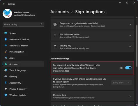 How To Enable Or Disable Password Less Sign In For Microsoft Accounts