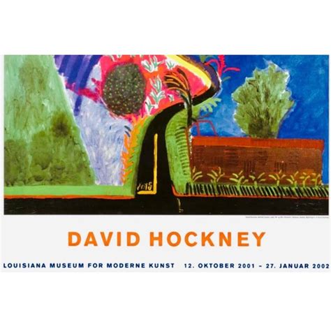 2001 David Hockney Nichols Canyon Original Exhibition Poster Denmark