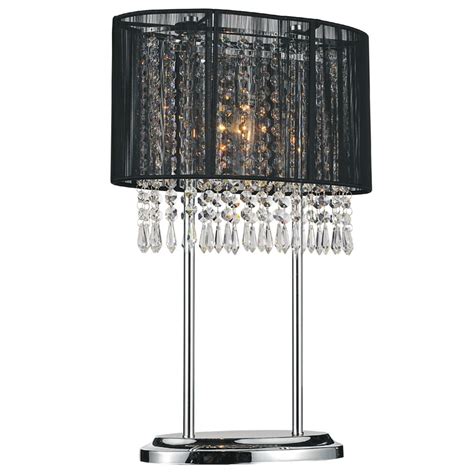 Cwi Lighting Sheer 6 Inch 1 Light Table Lamp With Chrome Finish The Home Depot Canada