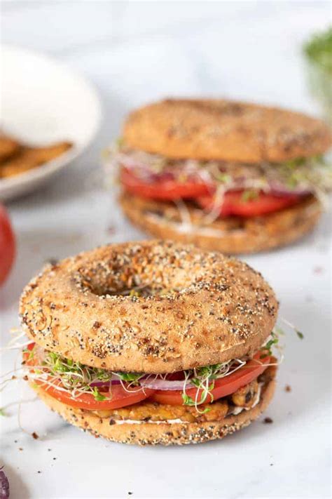 4 Healthy Bagel Sandwich Ideas {all vegan!} - Simply Quinoa