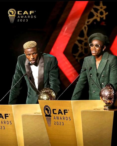 Caf Awards How Asisat Oshoala Reacts As Osimhen Beats Salah