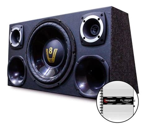 Caixa Som Trio Dupla Completa Subwoofer Taramps Tl Oestesom