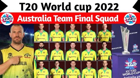 Australia Squad For T20 World Cup 2022 T20 World Cuo 2022 Australia