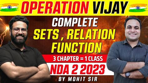 Complete NDA Mathematics Sets Relation And Function In 1 SHOT